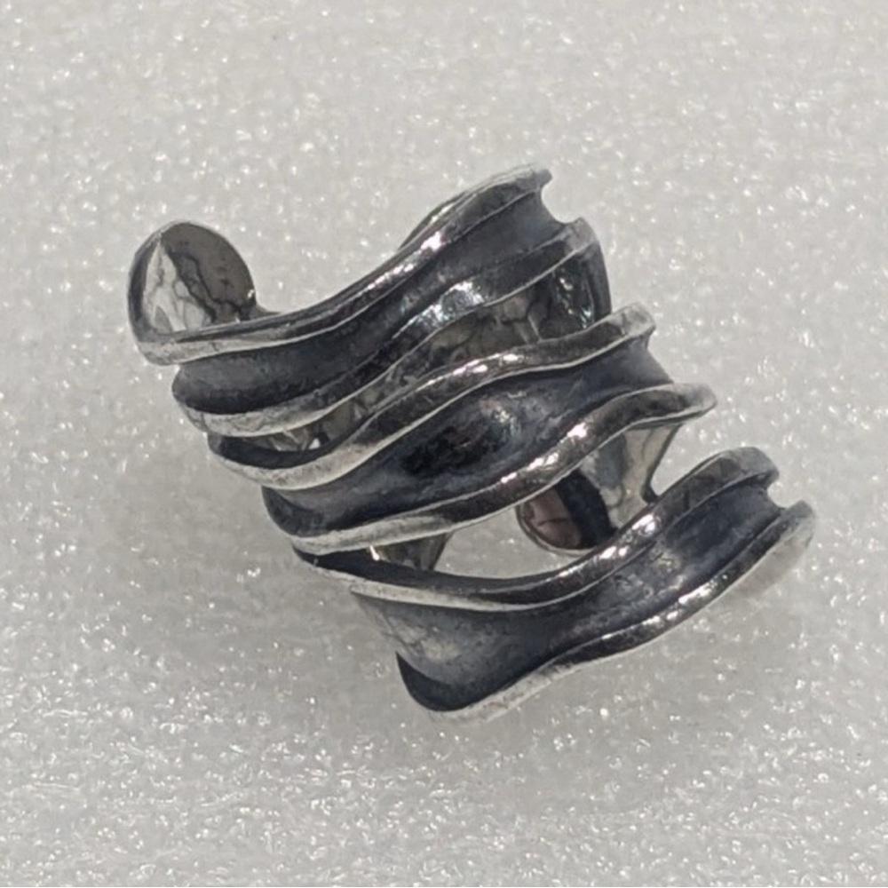 Unique Abstract Sterling Silver Ring - image 5